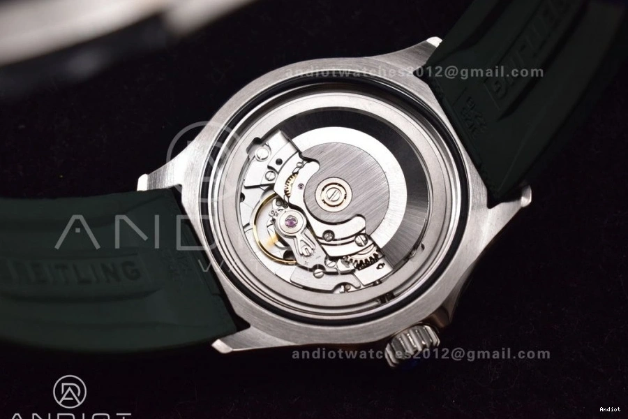 Rubber Strap Orange on Dial Edition Best SS BLSF 1:1 Automatic Green SuperOcean 42 A2824 0507